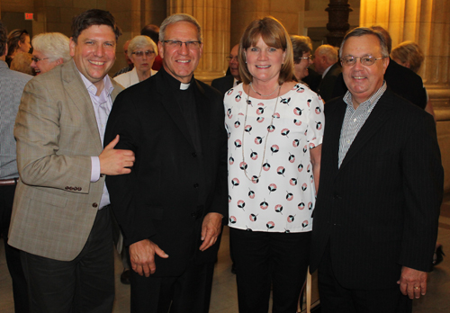 Joe Cimperman, Fr. John Kumse, Diana Marvar and Ray Marvar